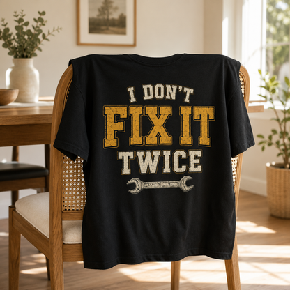 I Don't Fix It Twice T-Shirt