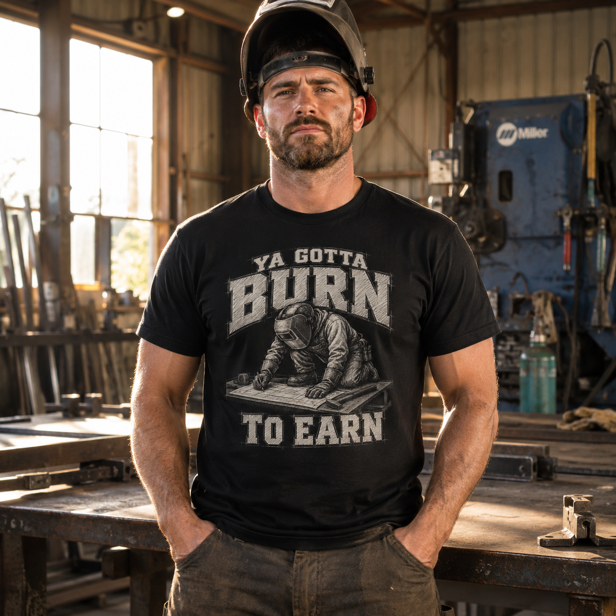 Ya Gotta Burn to Earn T‑Shirt
