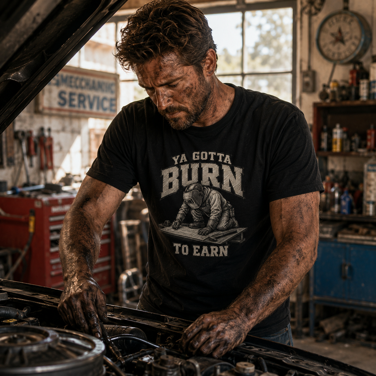 Ya Gotta Burn to Earn T‑Shirt