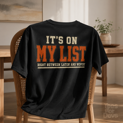 It's On My List T-Shirt