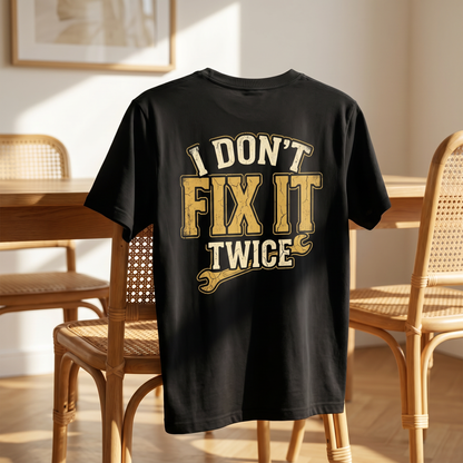 I Don't Fix It Twice T-Shirt