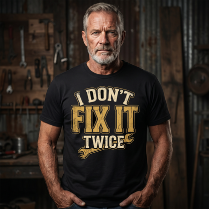 I Don't Fix It Twice T-Shirt